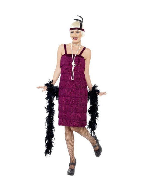 Disfraz de Flapper años 20 Burdeos para mujer - Venca - MKP000012067