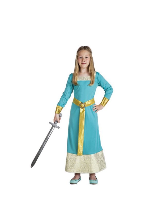 emprender pakistaní Empotrar Disfraz de Princesa Medieval azul para niña - Venca - MKP000013303