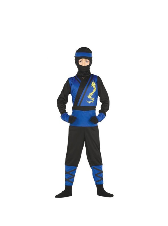Converger Humano Injusticia Disfraz de Ninja azul y negro para niño - Venca - MKP000014201