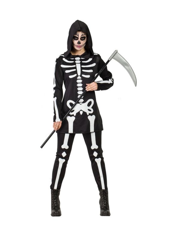 tirar a la basura índice Eliminación Disfraz de Esqueleto con Capucha para mujer - Venca - MKP000014584