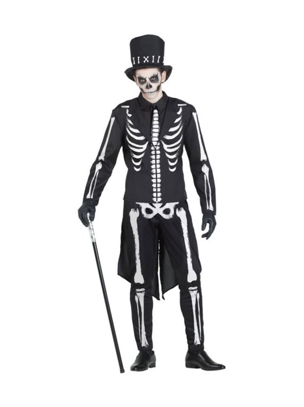 Emulación Desesperado Marco Polo Disfraz de Esqueleto Elegante para hombre - Venca - MKP000015418